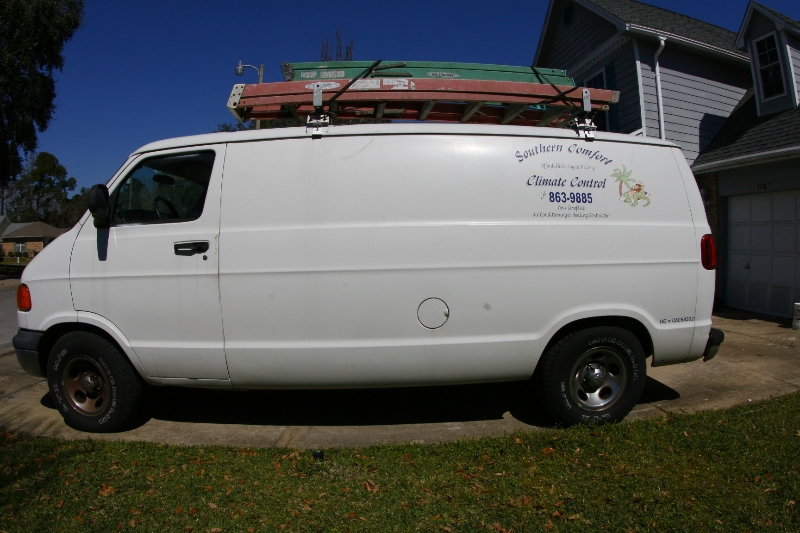 Southern Comfort Climate Control service van